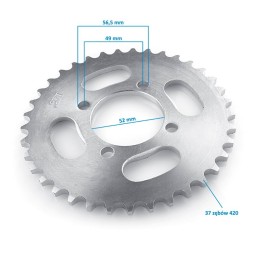 Zębatka tył  37z 420 CROSS 4T 110 125  ID312