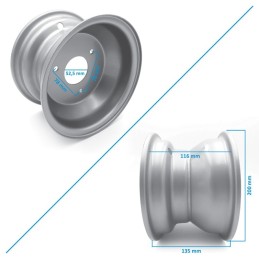 FELGA 16/8 -7cali QUAD ATV 110 125  ID363