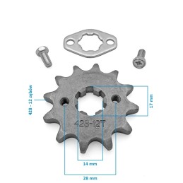 Zębatka 428 przód 12 zębów ATV110 Cross  ID426