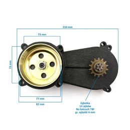 Przekładnia Pocket ATV QUADA CROSS BIKE ..ID91