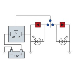 PRZERYWACZ KIERUNKOWSKAZÓW LED 12V  ID233